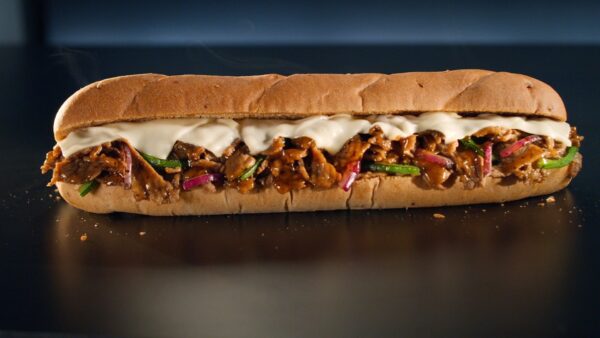 Stor Grillad Ciabatta med kycklingteriyaki