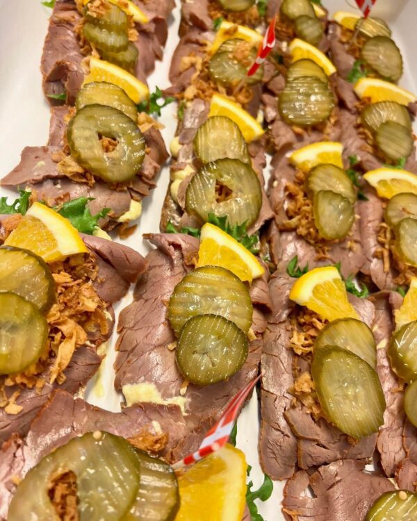 Smörrebröd med rostbiff