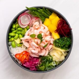 Poké bowl med räkor