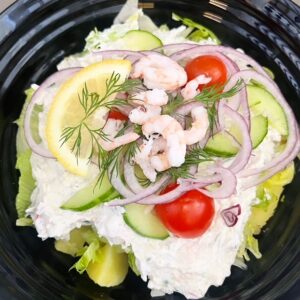 Bakad potatis med skagen röra