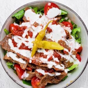 Bakad potatis med döner kebab