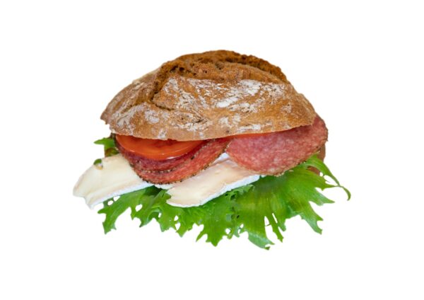 Brie - salami fralla med grönsaker
