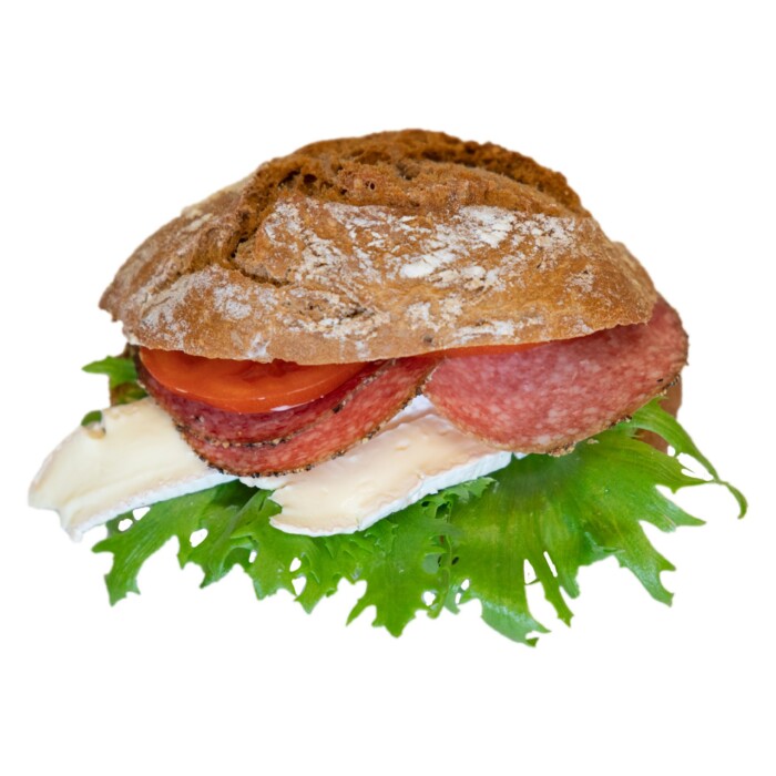 Brie - salami fralla med grönsaker