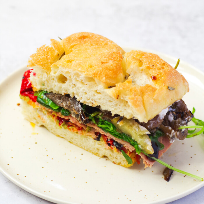 Grillad Focaccia med vegetarisk